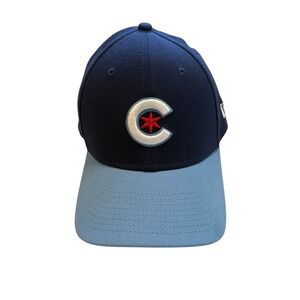Men's New Era Navy/Light Blue Chicago Cubs City Connect 39THIRTY Flex Hat M/L